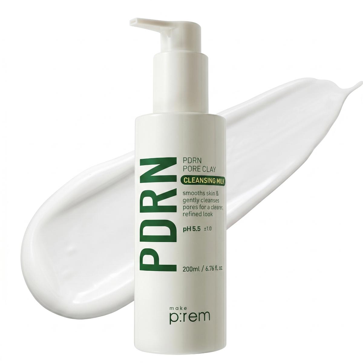 make p:rem PDRN Pore Clay Cleansing Milk 200ml - Skin2.0