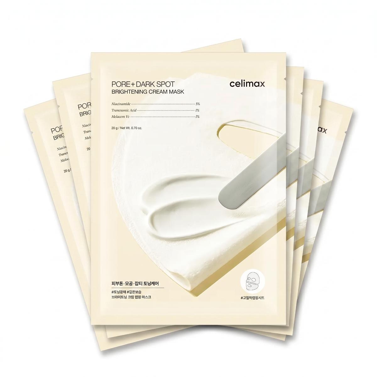 Celimax TXA Pore Blemish Brightening Cream Wrapping Mask (5 Sheets) - Skin2.0