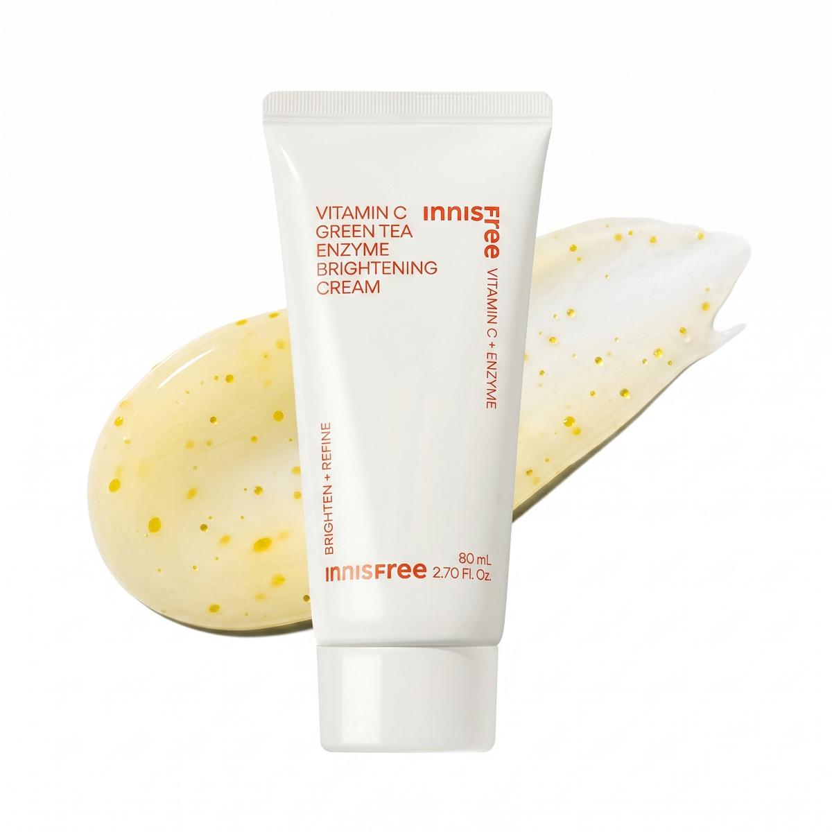 Innisfree Vitamin C Green Tea Enzyme Brightening Cream 80ml - Skin2.0