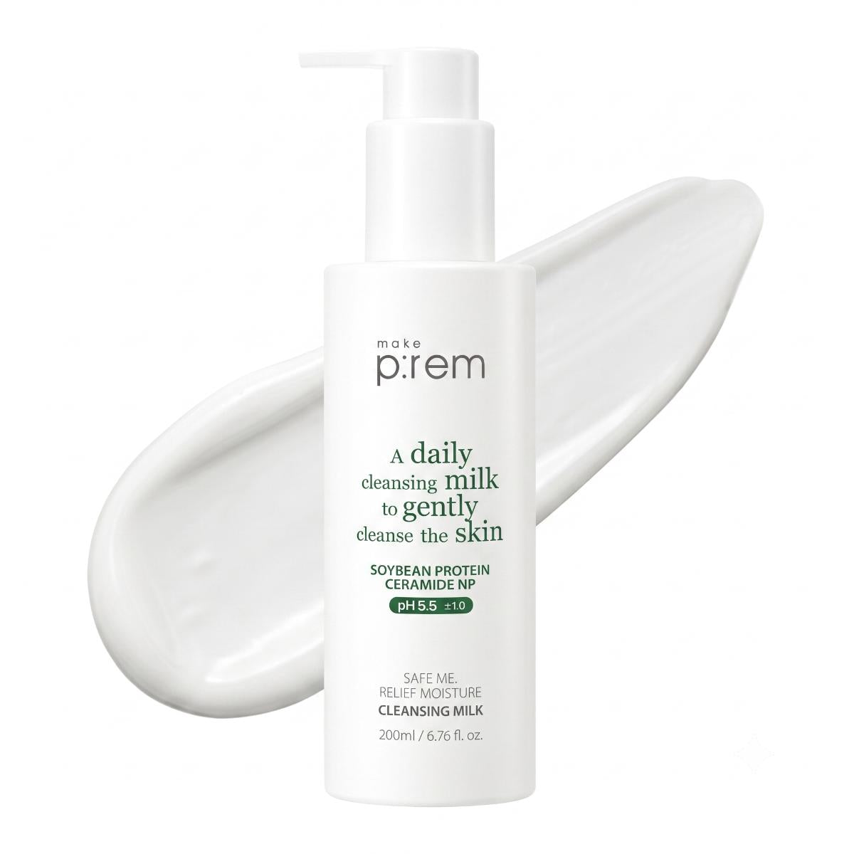 make p:rem Safe me Relief Moisture Cleansing Milk 200ml - Skin2.0