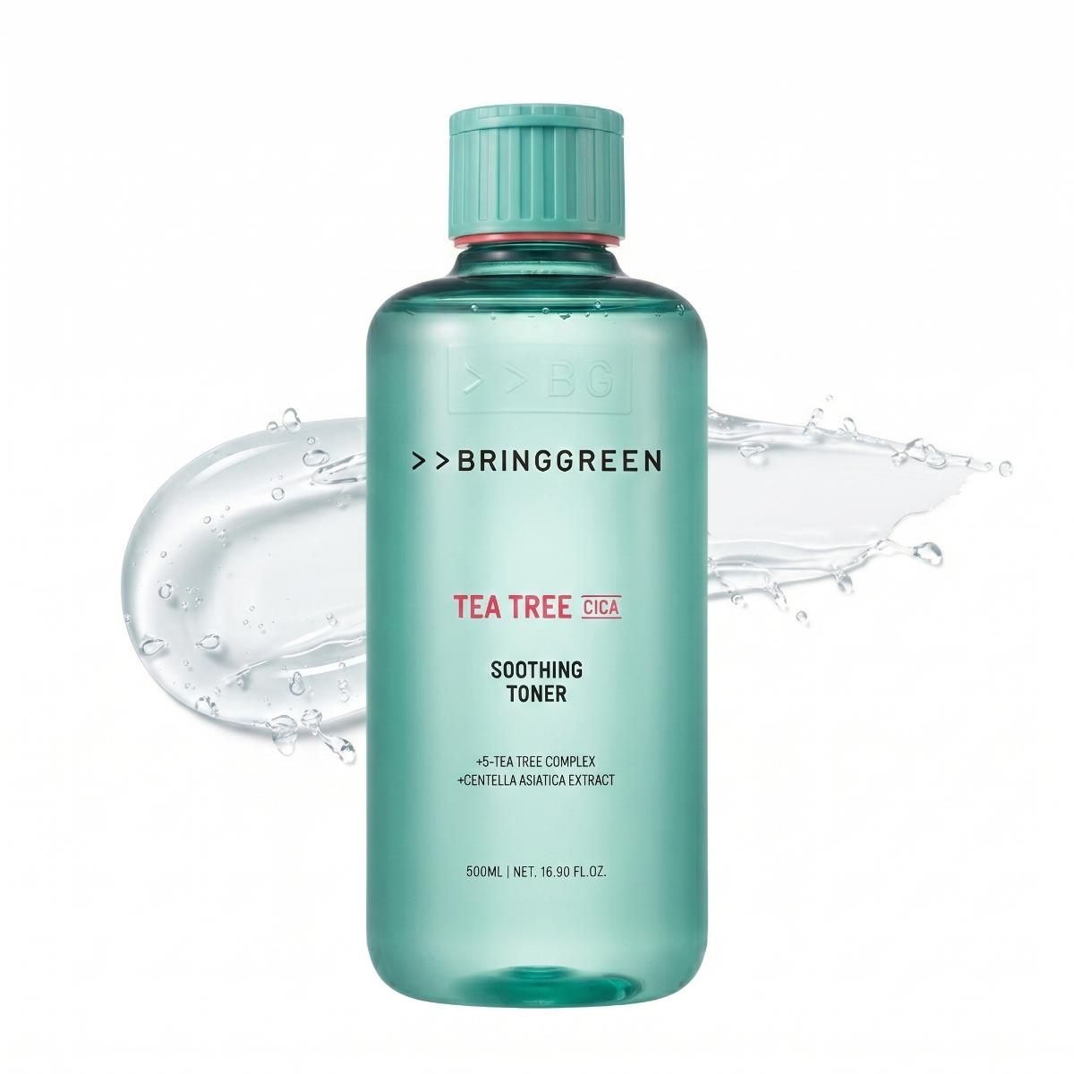 BRINGGREEN Tea Tree Cica Soothing Toner 500ml - Skin2.0