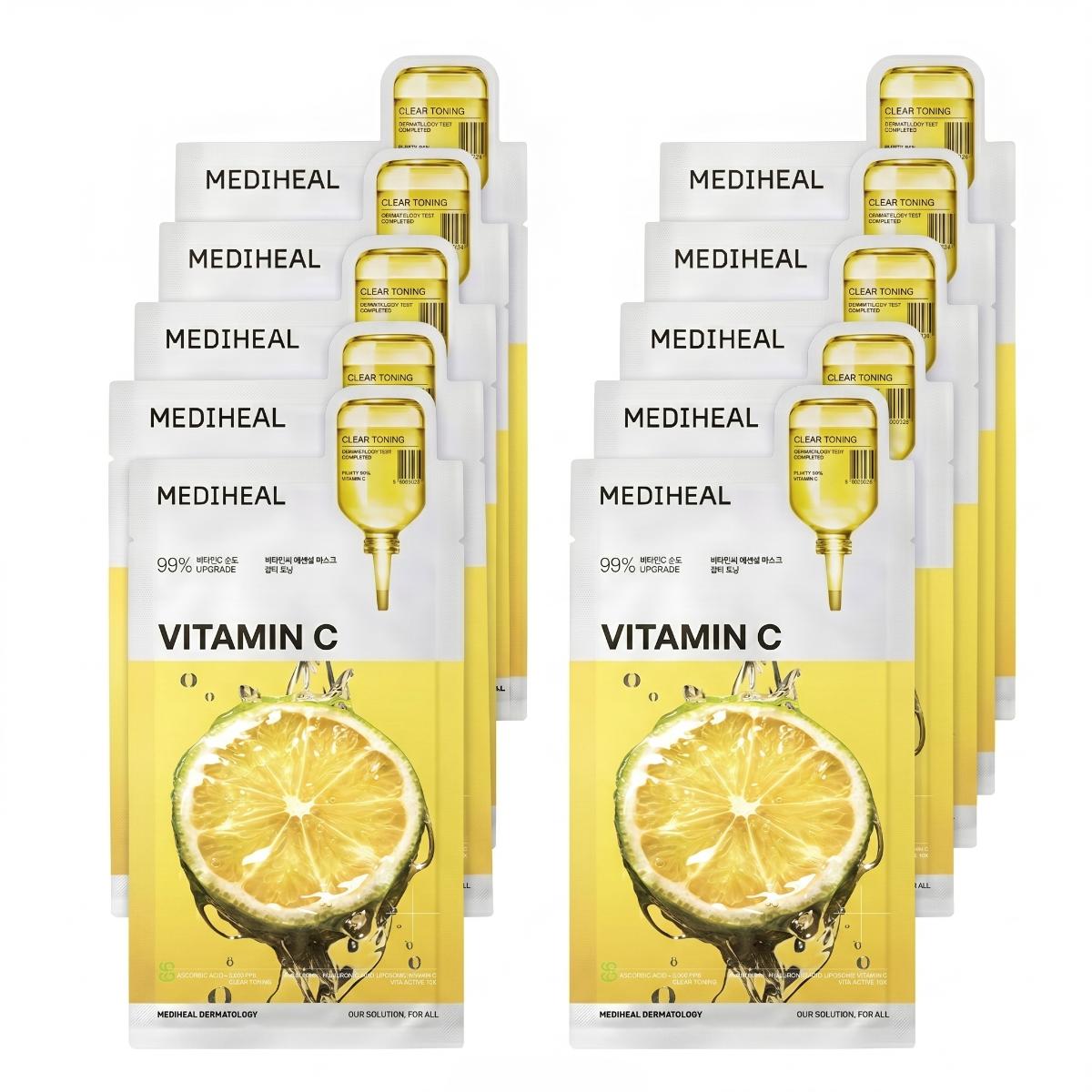 MEDIHEAL Vitamin C Essential Mask 10 Sheets - Skin2.0