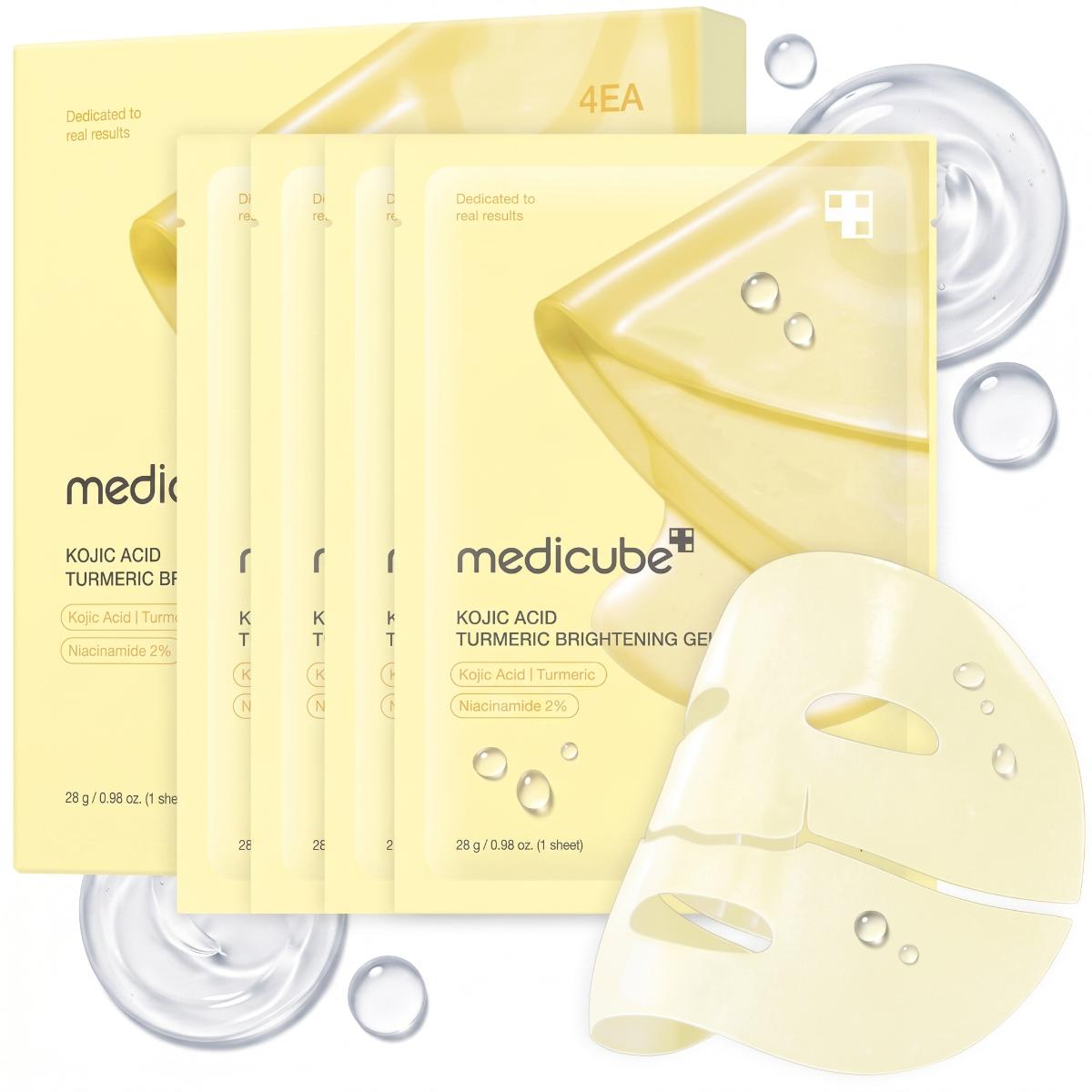 MEDICUBE Kojic Acid Turmeric Gel Mask 4ea - Skin2.0
