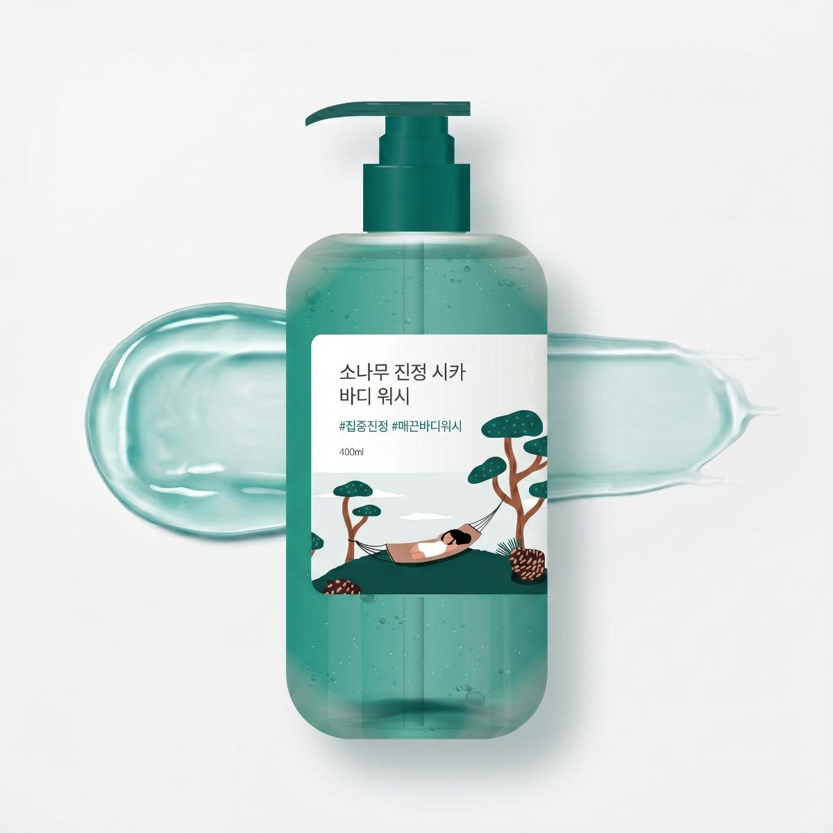 ROUND LAB Pine Calming Cica Body Wash 400ml - Skin2.0