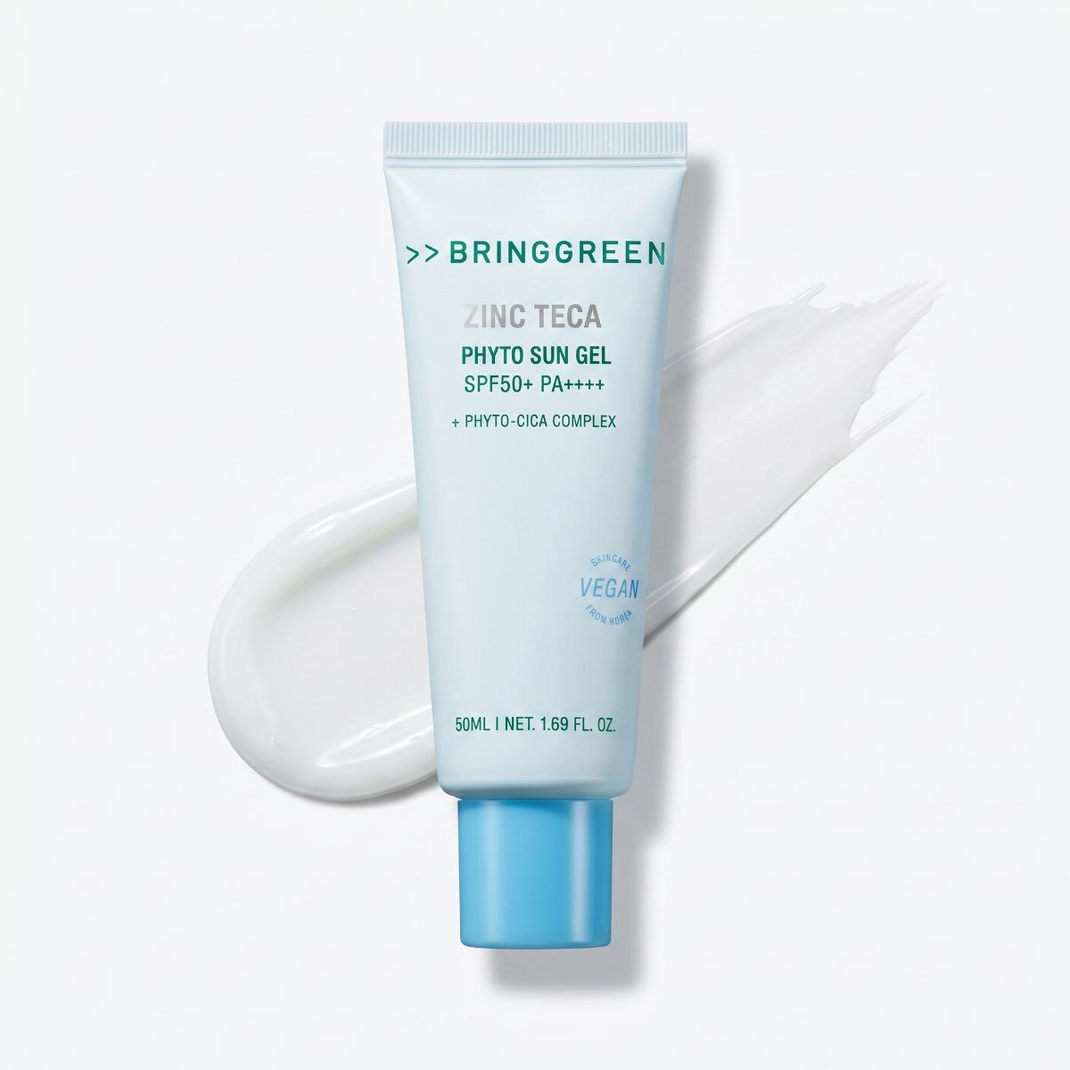 BRINGGREEN Zinc Teca Phyto Sun Gel 50ml - Skin2.0