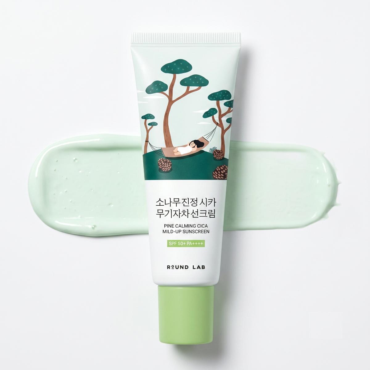 ROUND LAB Pine Calming Cica Mild-Up Sunscreen 40ml - Skin2.0