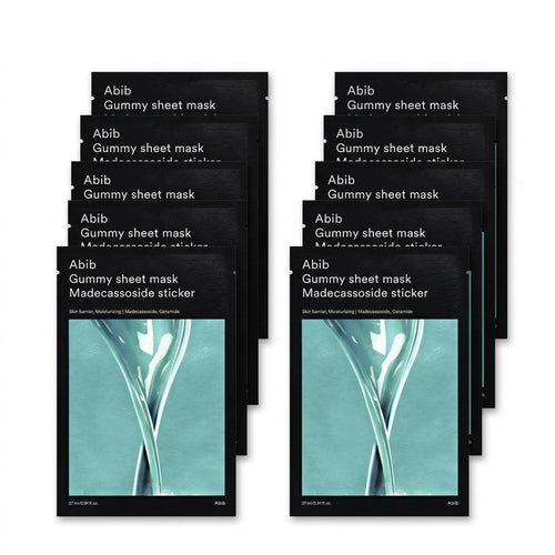 Abib Gummy Sheet Mask Madecassoside Sticker 10 Sheets - Skin2.0