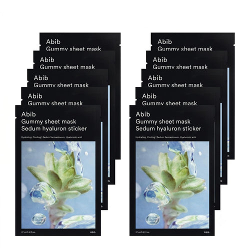 Abib Gummy Sheet Mask Sedum hyaluron sticker 10 Sheets - Skin2.0