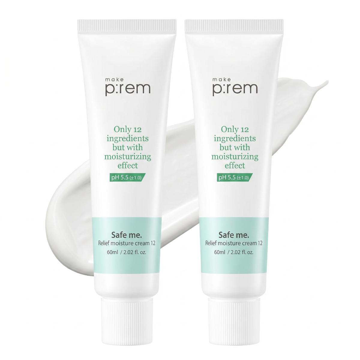 make p:rem Safe me. Relief Moisture Cream 12 60ml 2 pack - Skin2.0