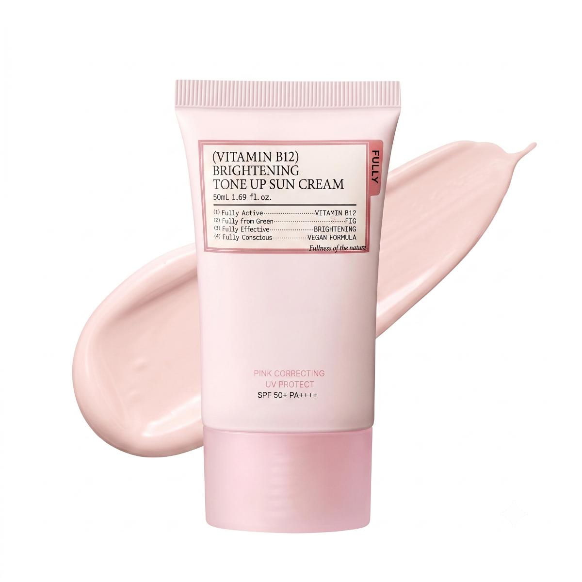 FULLY Tone Up Sunscreen Pink 50ml - Skin2.0