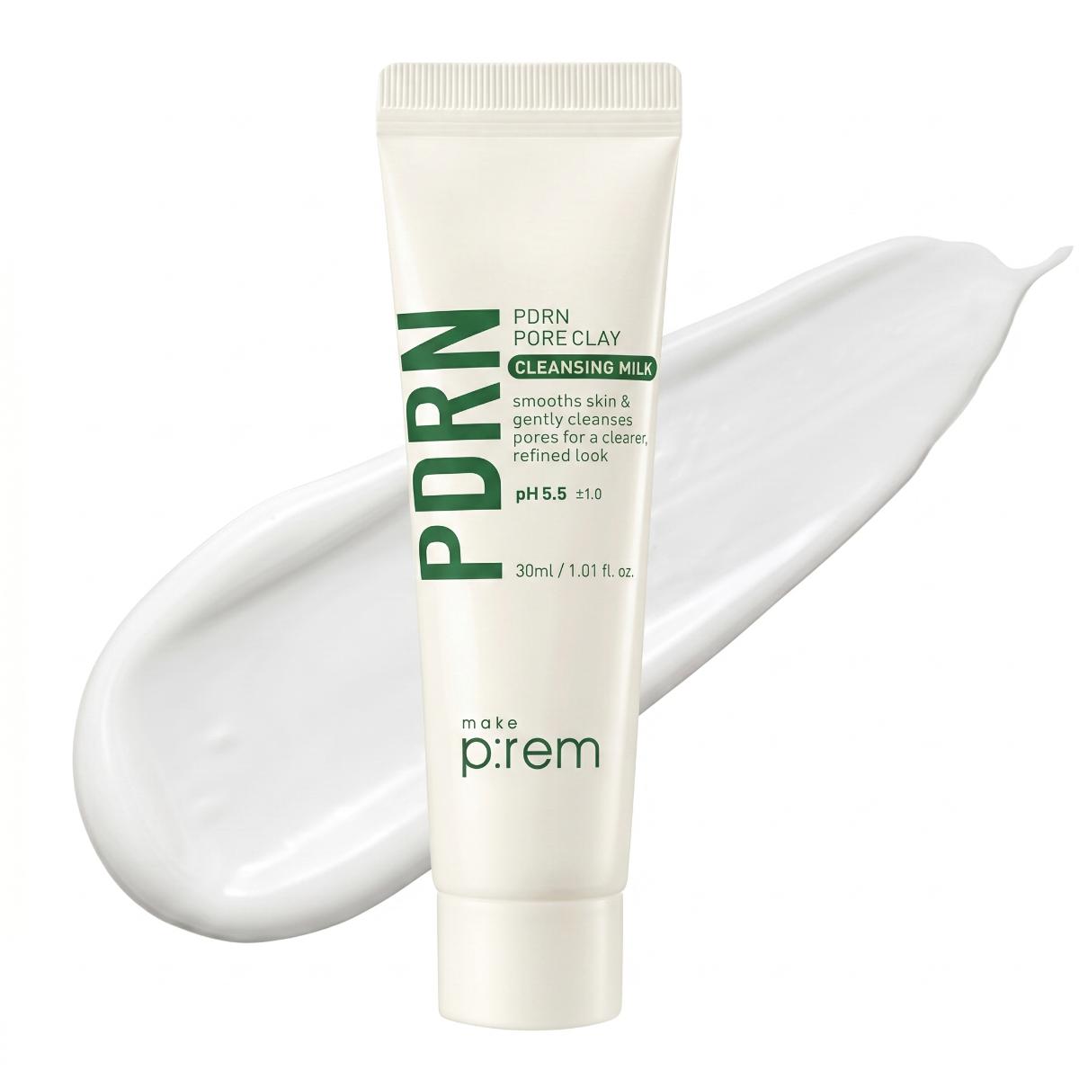 make p:rem PDRN Pore Clay Cleansing Milk 30ml - Skin2.0