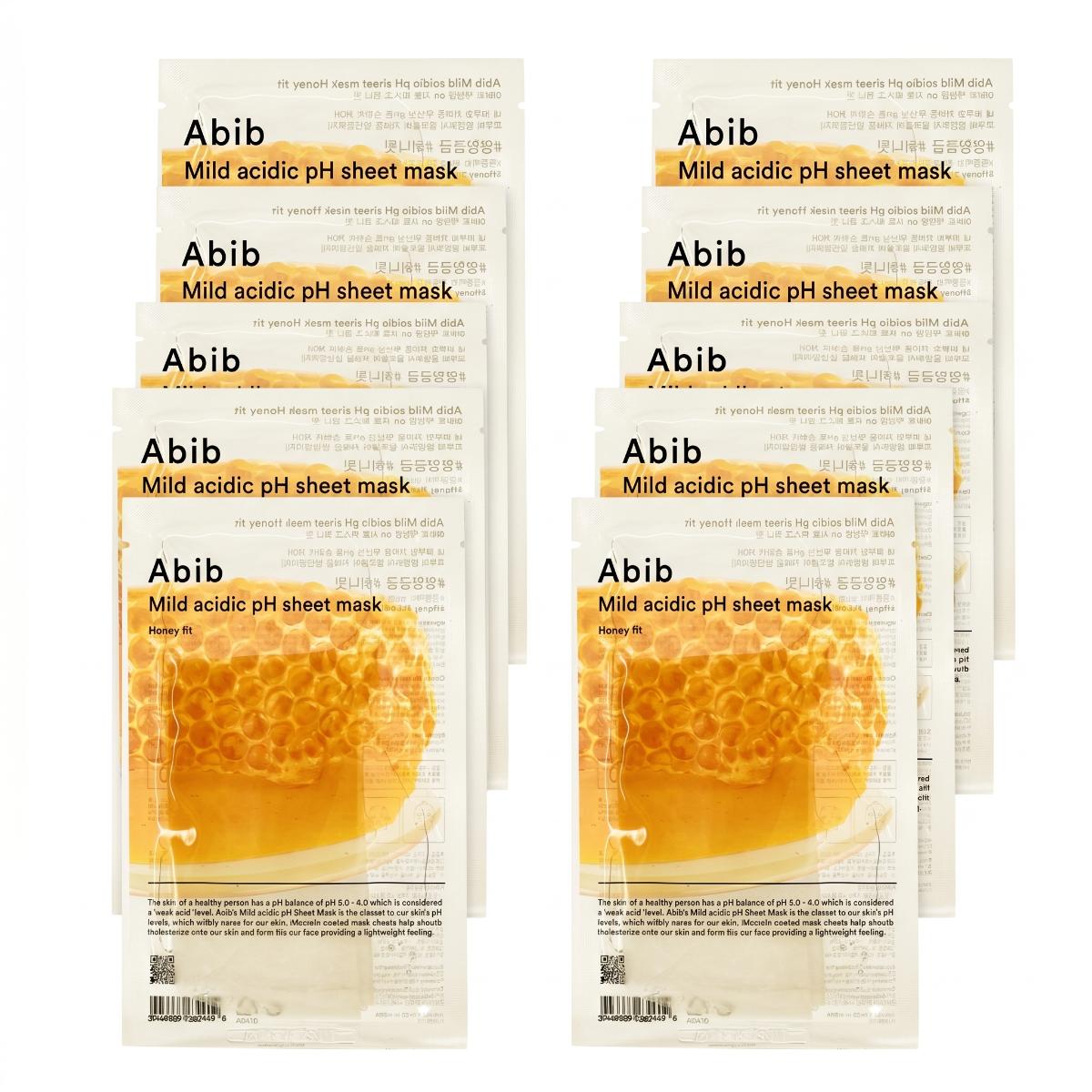 Abib Mild Acidic pH Sheet Mask Honey Fit 10 Sheets - Skin2.0