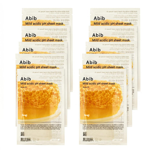 Abib Mild Acidic pH Sheet Mask Honey Fit 10 Sheets - Skin2.0