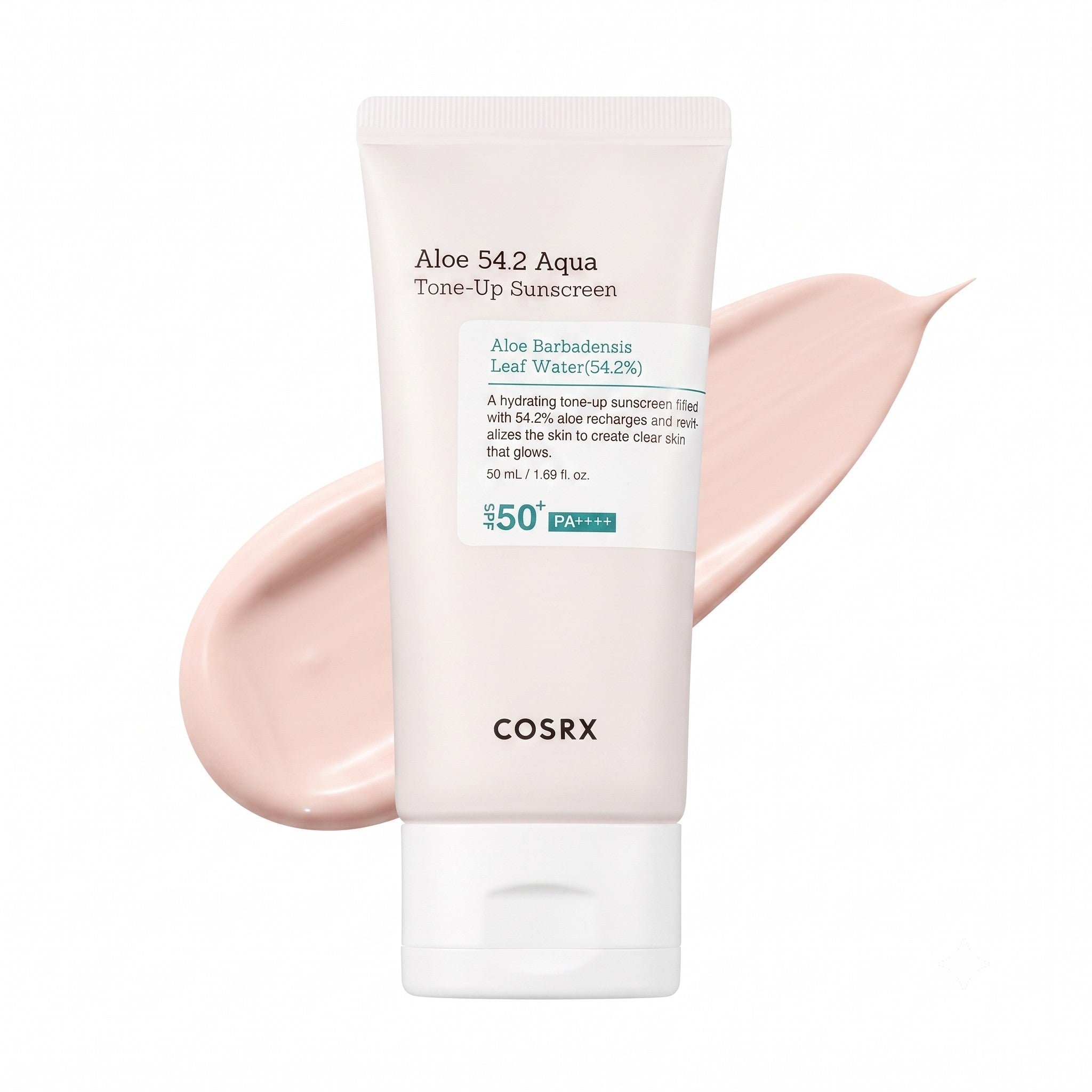 COSRX Aloe 54.2 Aqua Tone-Up Sunscreen SPF50+ PA++++ 50ml - Skin2.0