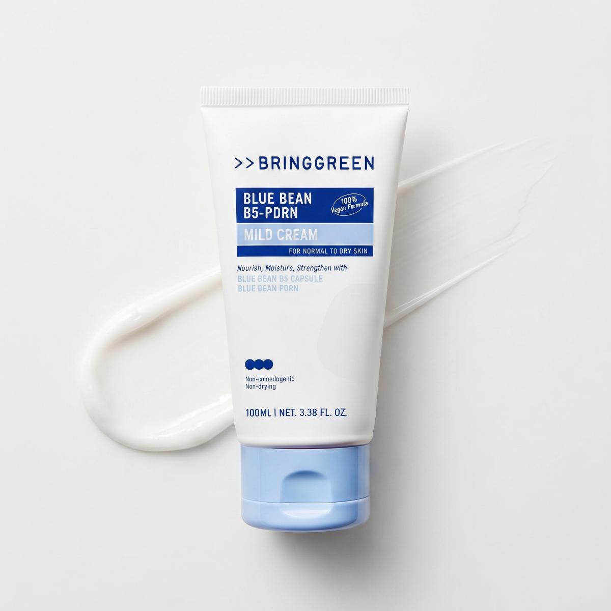 BRINGGREEN Blue Bean B5-PDRN Mild Cream 100ml - Skin2.0