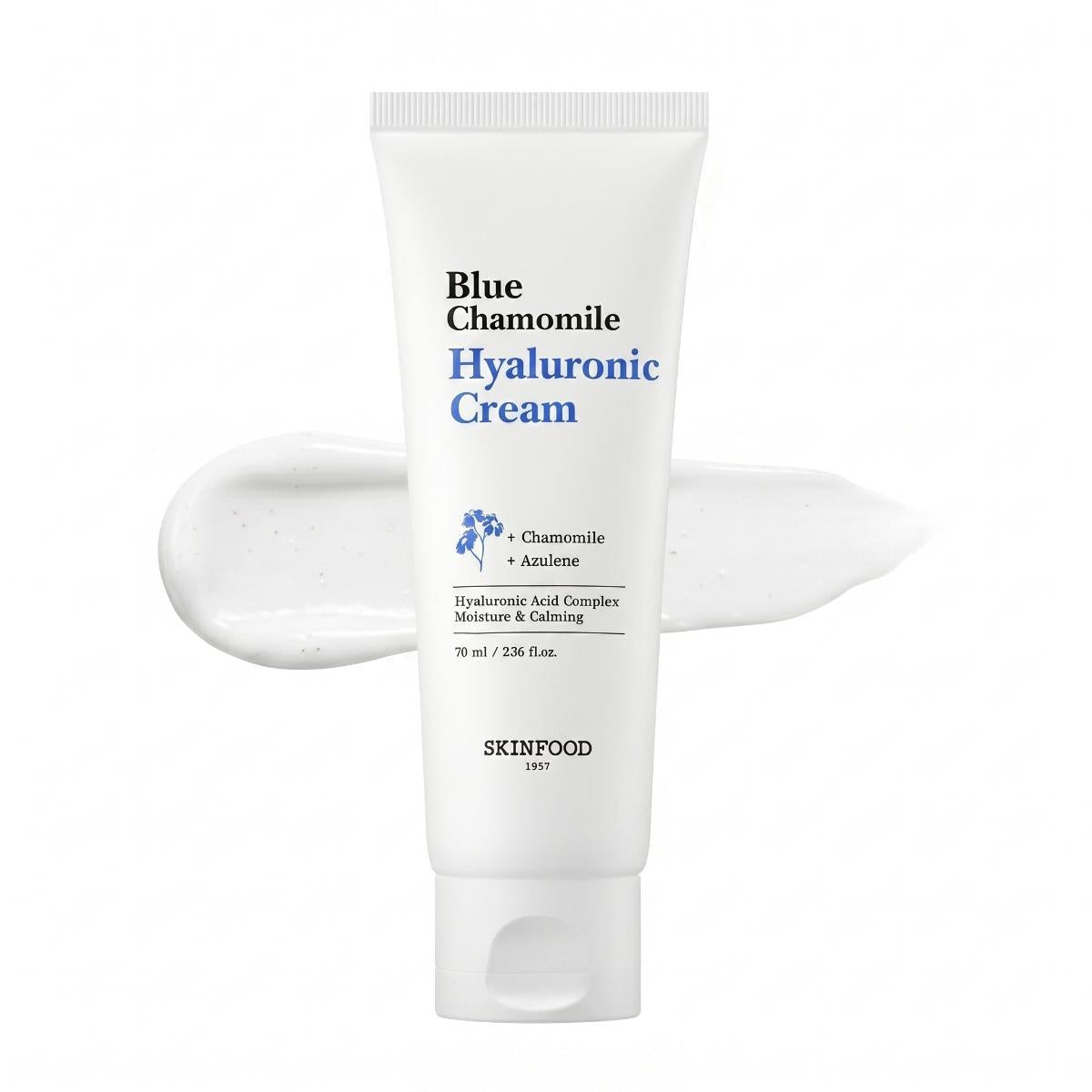 SKINFOOD Blue Chamomile Hyaluronic Cream 70ml - Skin2.0