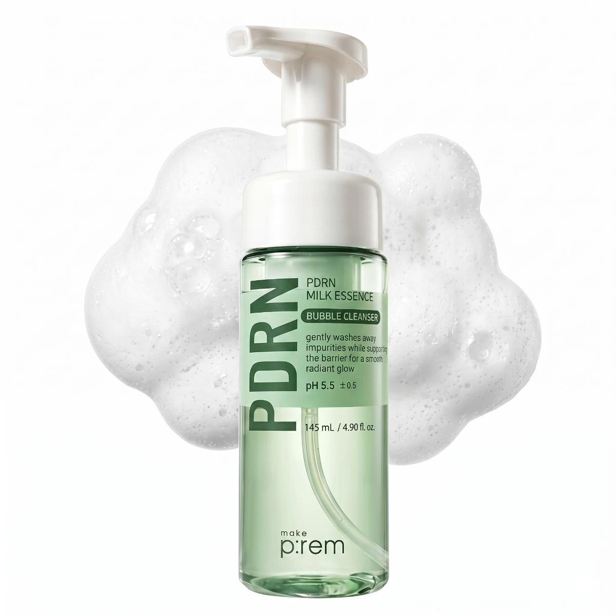make p:rem PDRN Milk Bubble Foam 145ml - Skin2.0