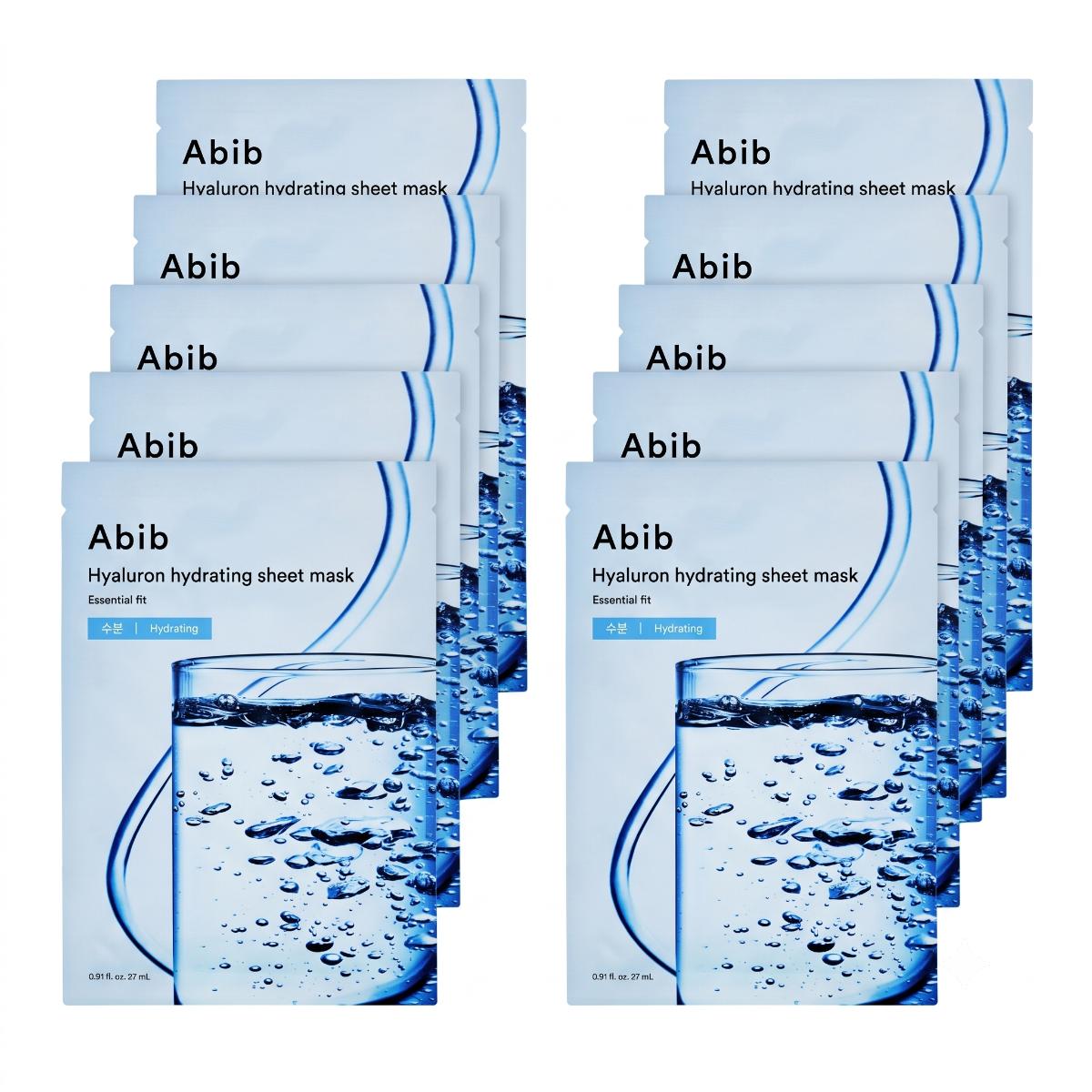 Abib Hyaluron Hydrating Sheet Mask Essential Fit 10 Sheets - Skin2.0