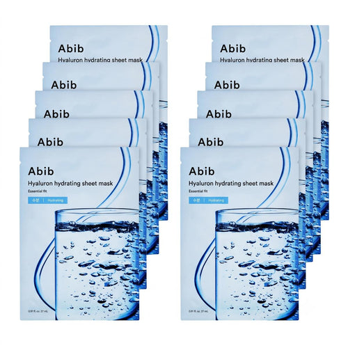 Abib Hyaluron Hydrating Sheet Mask Essential Fit 10 Sheets - Skin2.0