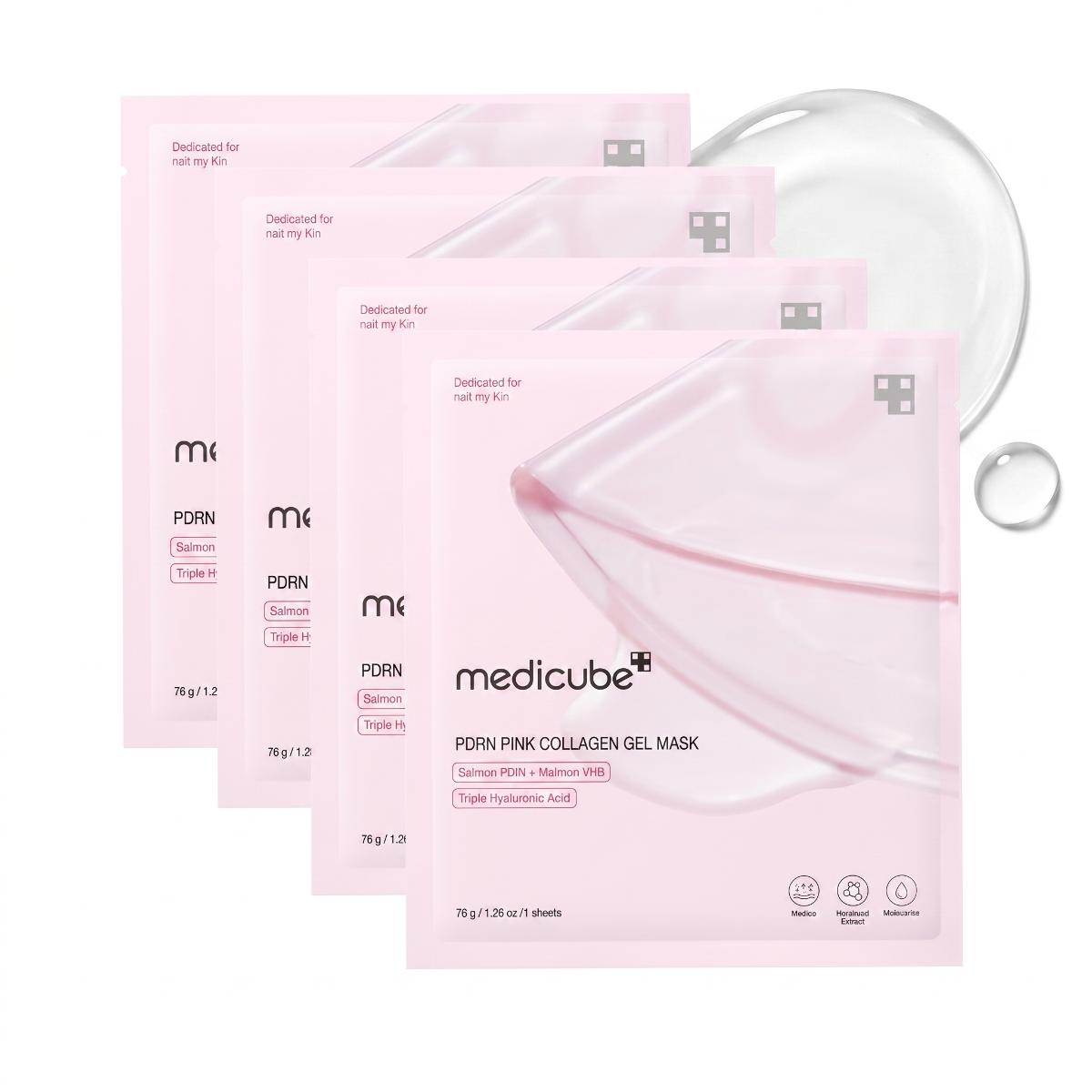 MEDICUBE Pink PDRN Gel Mask 4ea - Skin2.0