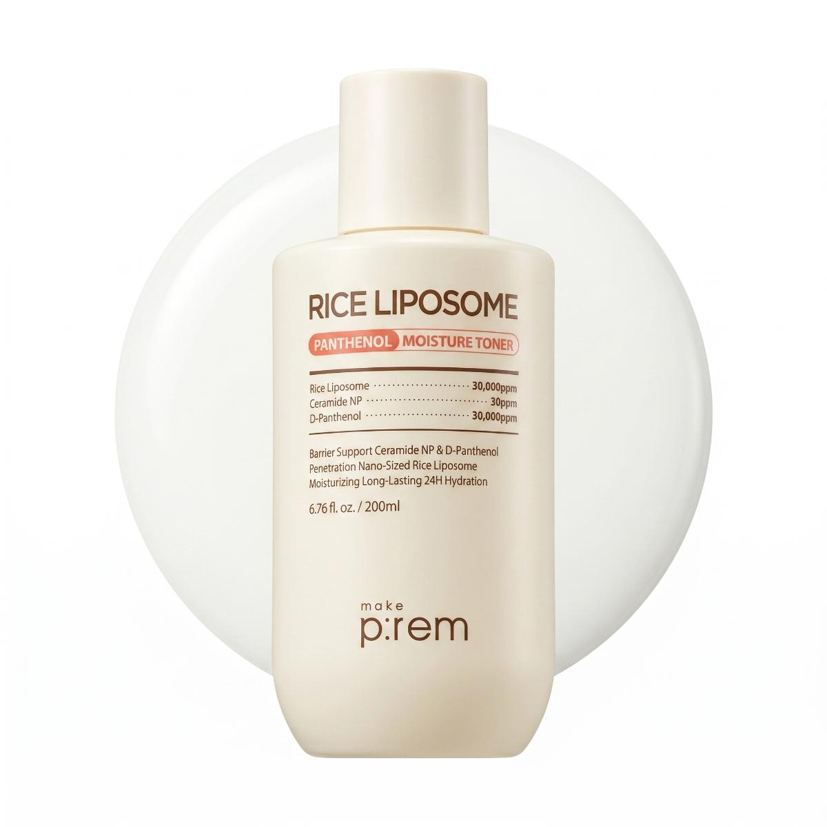 make p:rem Rice Liposome Panthenol Moisture Toner 200ml - Skin2.0
