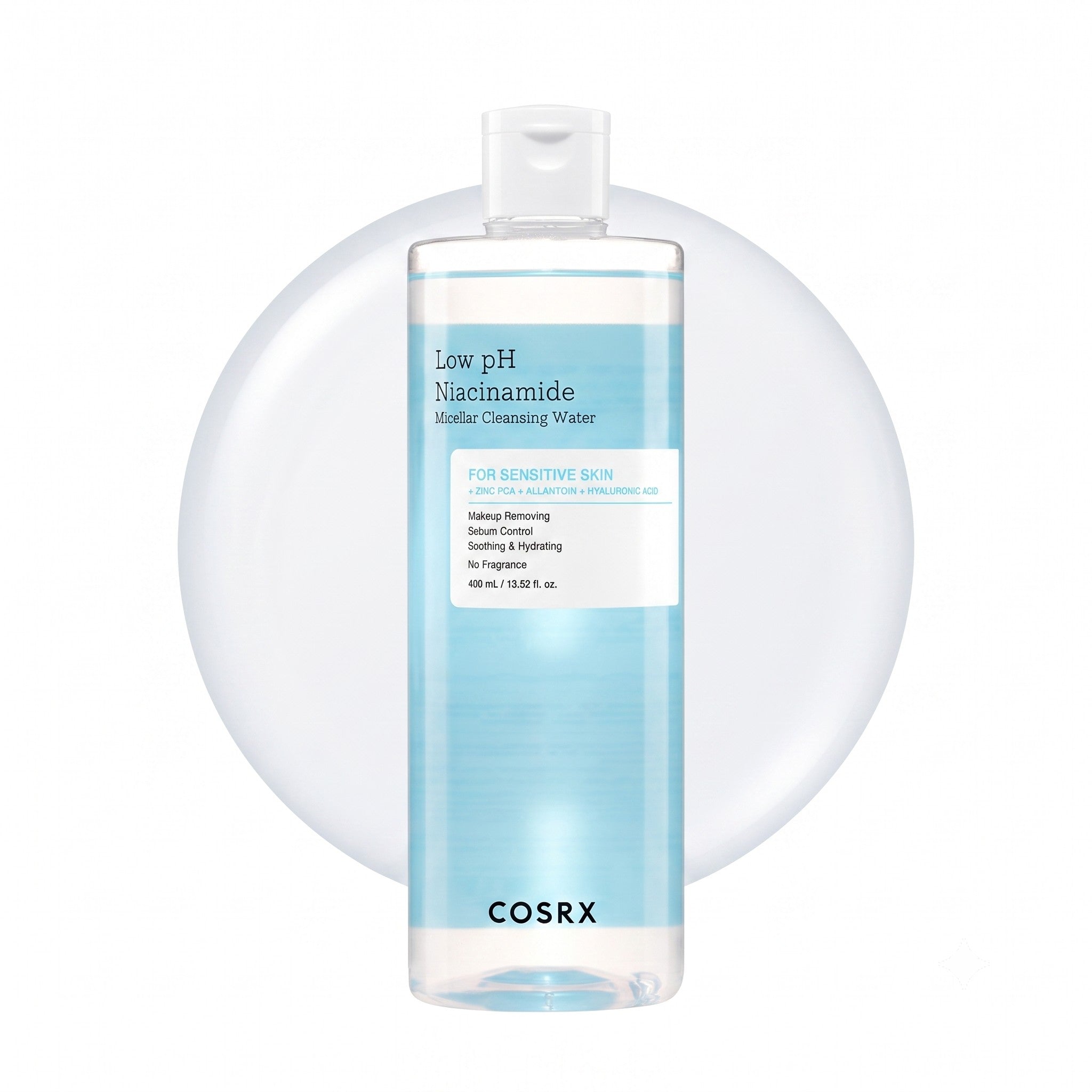 COSRX Low pH Niacinamide Micellar Cleansing Water 400ml - Skin2.0