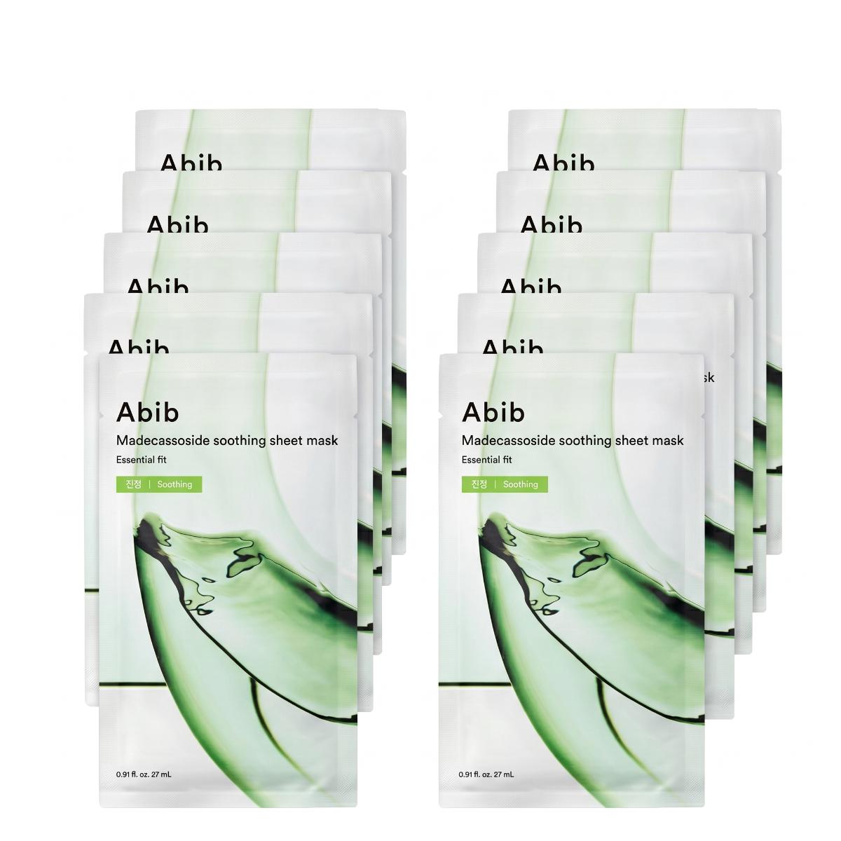 Abib Madecassoside Soothing Sheet Mask Essential Fit 10 Sheets - Skin2.0