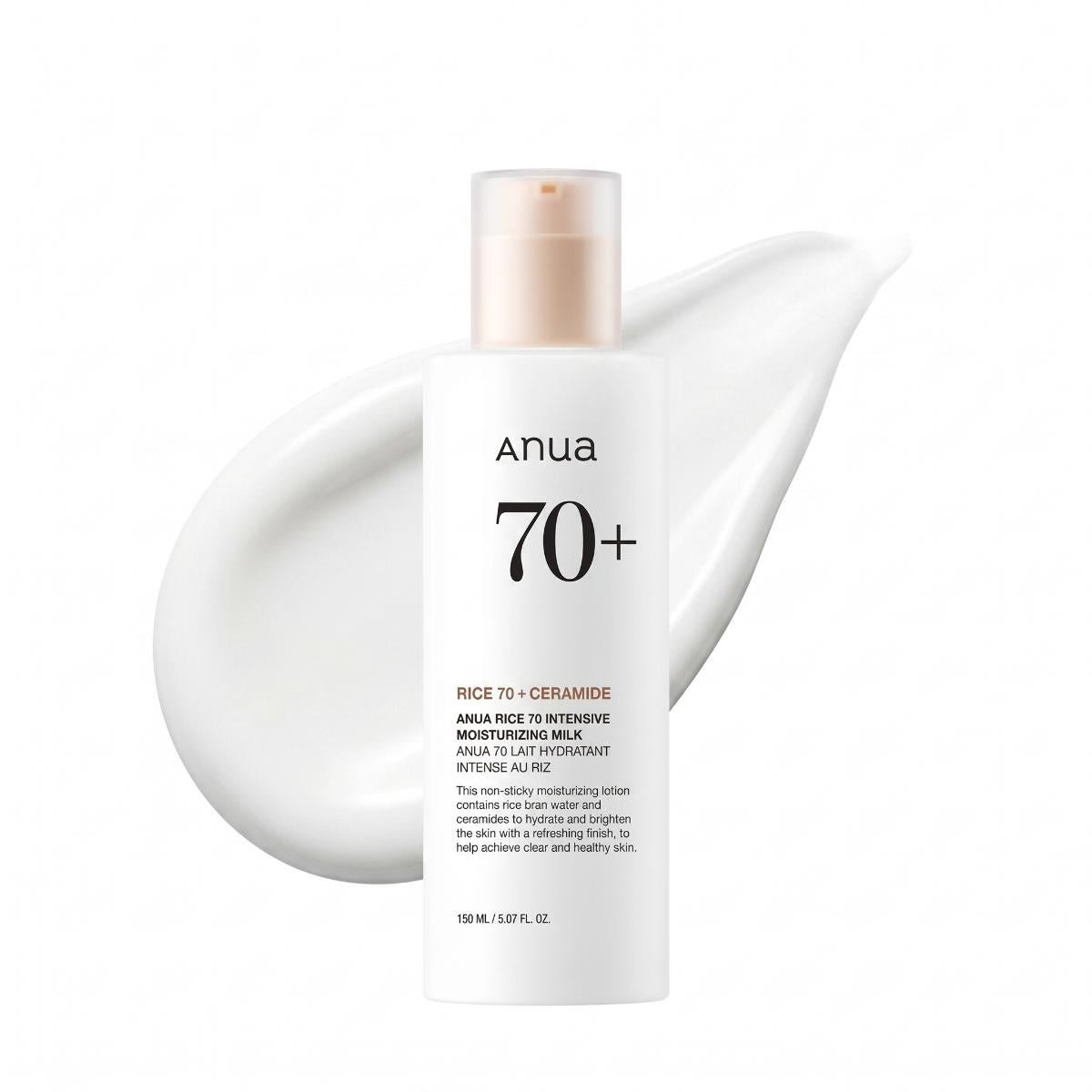 Anua Rice 70 Intensive Moisturizing Milk 150ml - Skin2.0