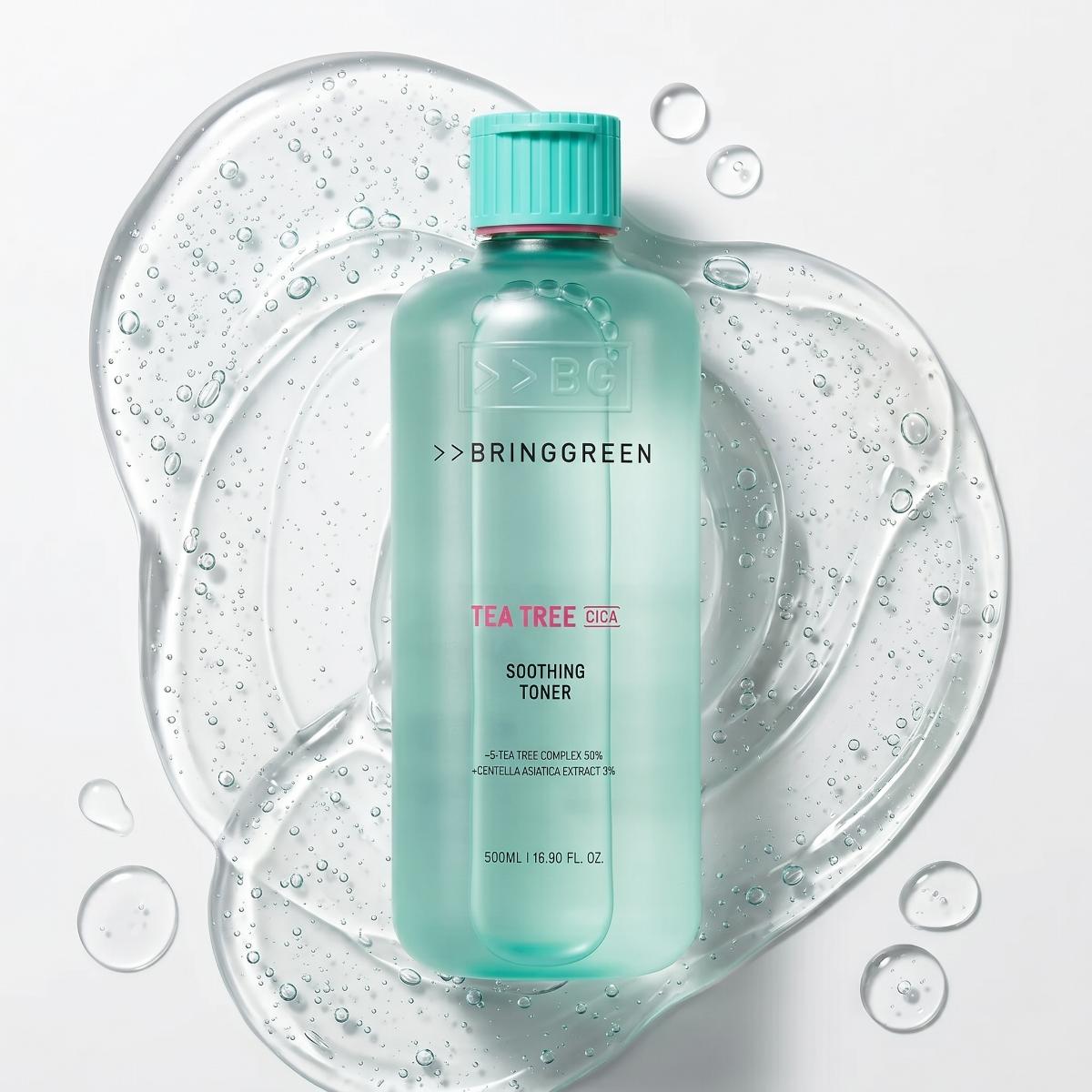 Bring Green Tea Tree Cica Soothing Toner 500ml - Skin2.0