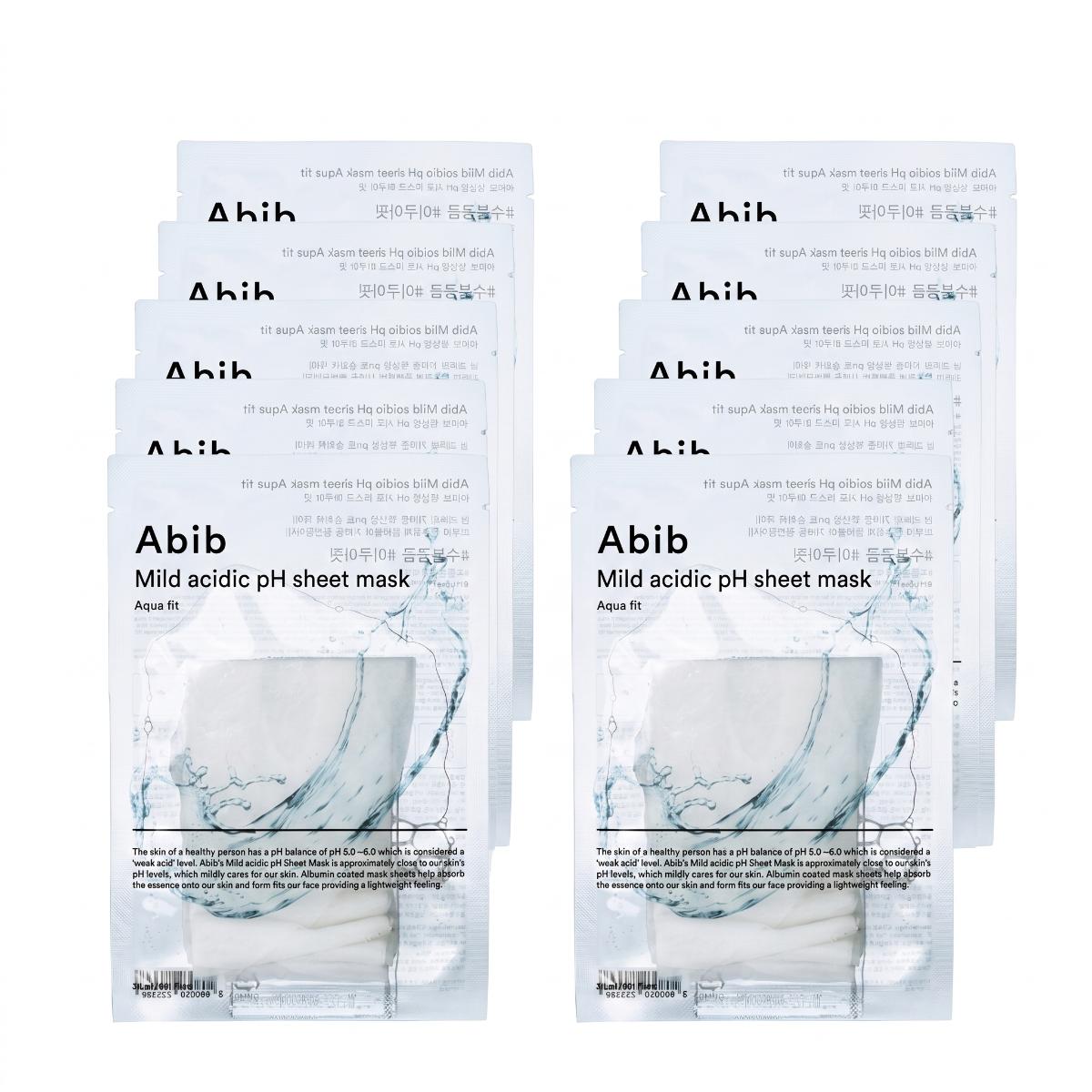 Abib Mild Acidic pH Sheet Mask Aqua Fit 10 Sheets - Skin2.0