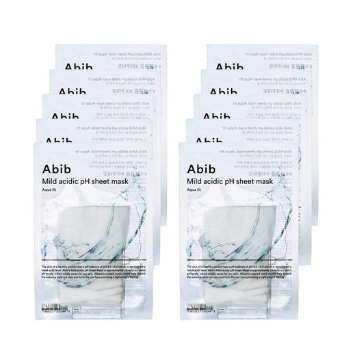 Abib Mild Acidic pH Sheet Mask Aqua Fit 10 Sheets - Skin2.0