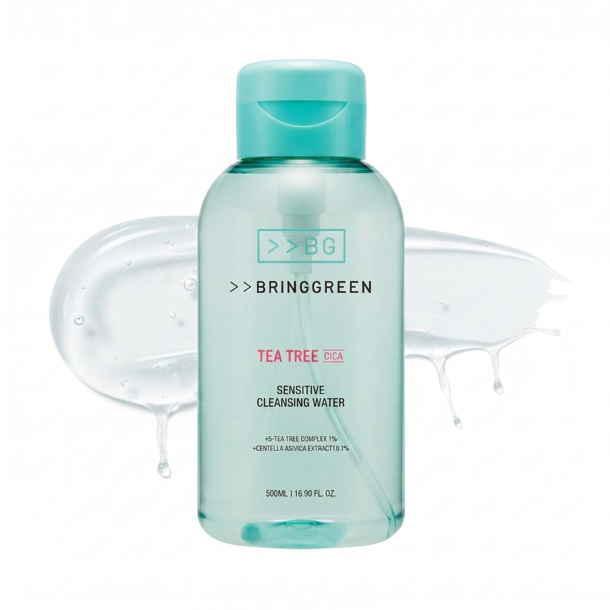 BRINGGREEN Tea Tree Cica Sensitive Cleansing Water 500ml - Skin2.0